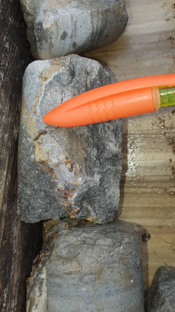 Zinc / copper mineralization.